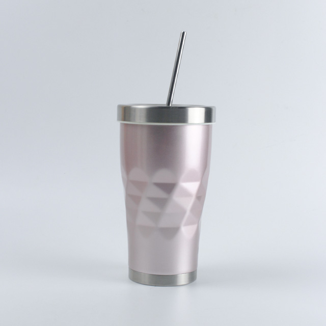 20oz Electroplating paint Double Wall Stainless Steel Insulation Tumbler Sport Car Travel Drink Bottle With Lid And Straw 