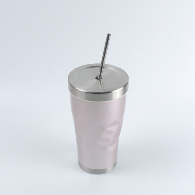 20oz Electroplating paint Double Wall Stainless Steel Insulation Tumbler Sport Car Travel Drink Bottle With Lid And Straw 