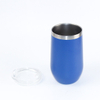 16.5oz Custom Stainless Steel Coffee Mugs Double Walled Egg Wine Cup With Lid Travel Wine Tumbler
