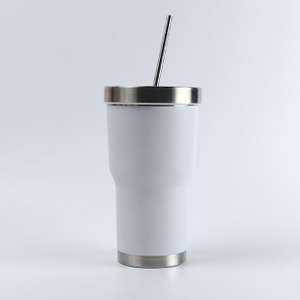 20oz Double Wall Stainless Steel Insulation Tumbler Sport Car Travel Drink Bottle With Lid And Straw 