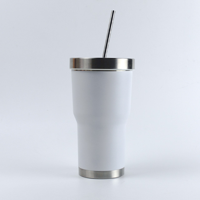 20oz Double Wall Stainless Steel Insulation Tumbler Sport Car Travel Drink Bottle With Lid And Straw 