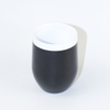 12oz Double Wall Stainless Steel Insulated Wine Stemless Cups with Ceramic Interior for Coffee Wine Cocktails