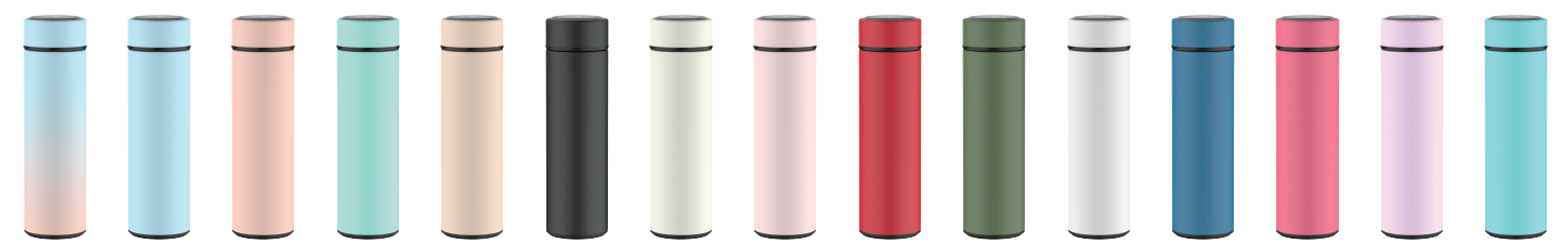 15oz Digital Thermal Bottle Stainless Steel Double Walled Smart Temperature Insulation Water Bottle Thermos Flask