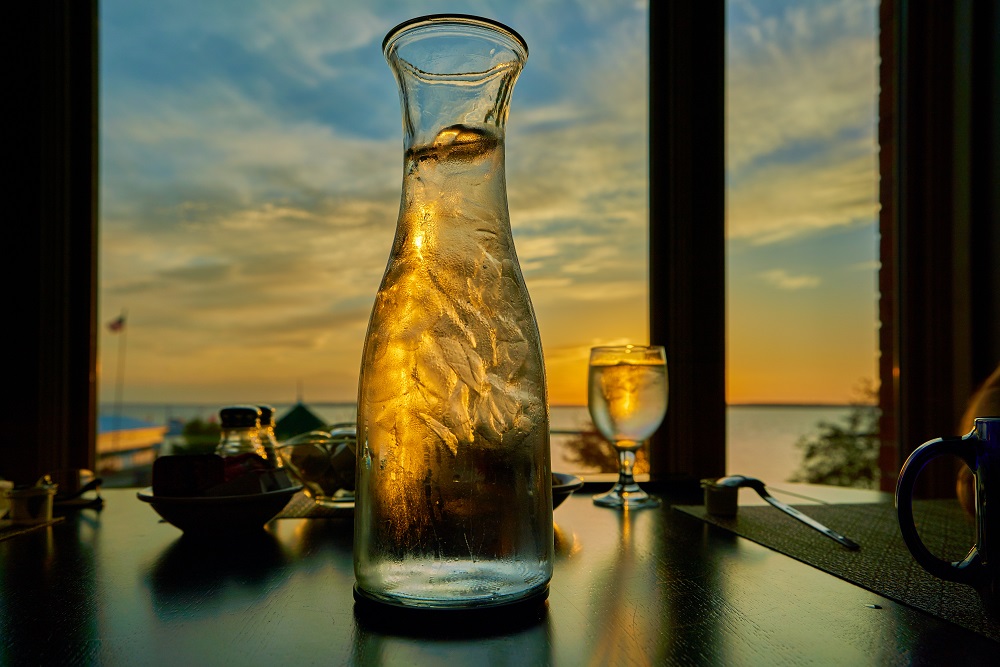 glass bottle