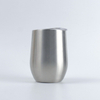 12oz Custom Stainless Steel Coffee Mugs Double Walled Egg Wine Cup With Lid Travel Wine Tumbler