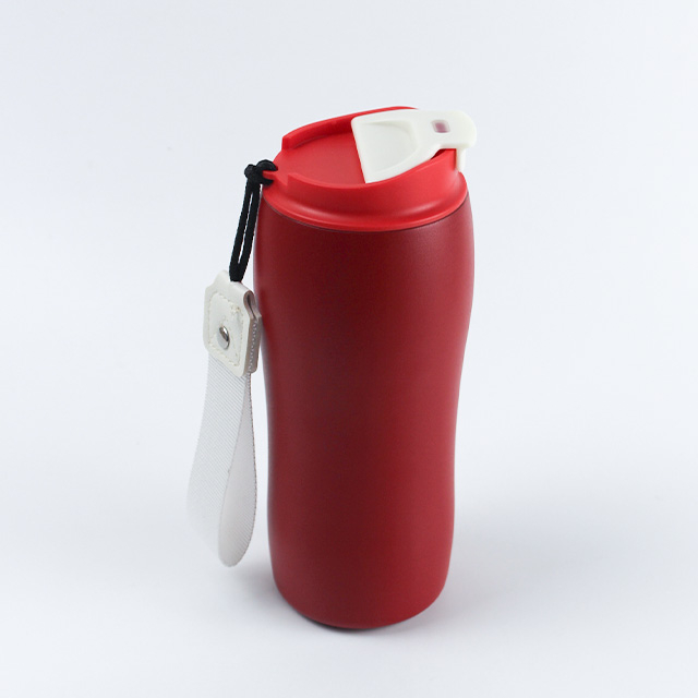 12oz Collored Eco-friendly Stainless Steel Insulation Thermos Shaker Bottle with Lid and Strap 