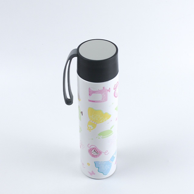  12oz/350ml Smart Double Wall Stainless Steel Vacuum Insulated Water Bottle Travle Cup With Strip