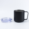 12oz Wholesale Double Wall Vacuum Travel Tumbler Cup Mugs With Handle And Slip Lid