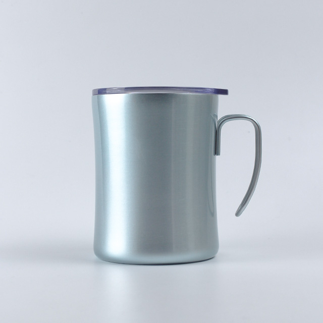 Electroplating paint 13Oz Stainless Steel Double Wall Vacuum Coffee Mug Wholesale with Silicone Coaster and As Lid