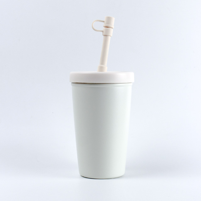 12oz Double Wall Stainless Steel Wholesale Custom Logo Coffee Tumbler With Lid And Straw
