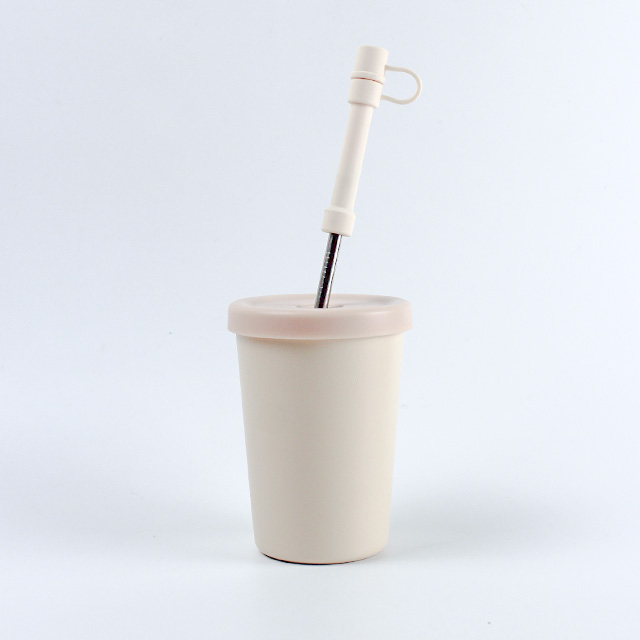 Multi-size Stainless Steel Double Wall Coffee Mug Tumbler With Straw