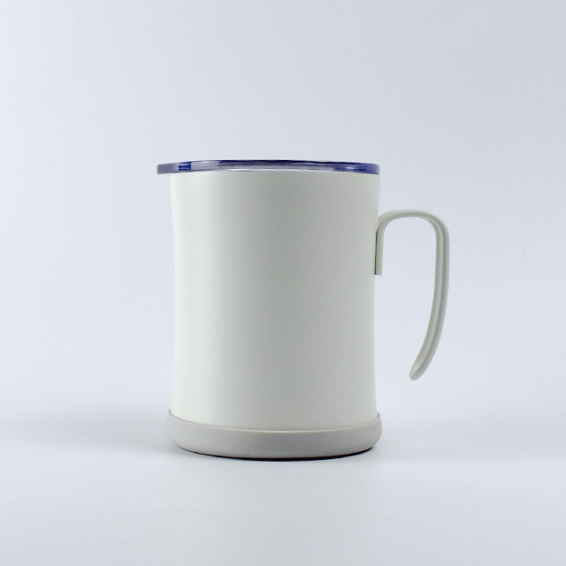 13Oz Stainless Steel Double Wall Vacuum Coffee Mug Wholesale with Silicone Coaster and As Lid 