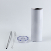 21oz Straight Skinny Stainless Steel Vaccum Sublimation Blanks Tumbler With Lip And Stainless Steel Straw