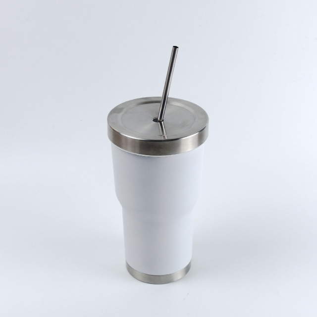 20oz Double Wall Stainless Steel Insulation Tumbler Sport Car Travel Drink Bottle With Lid And Straw 
