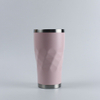 20oz Powder Coat Stylish Rhombus Double Wall Stainless Steel Insulation Tumbler Sport Car Travel Drink Bottle With Lid And Straw 