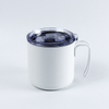 12oz Customized Logo Stainless Steel Double Walled Vacuum Insulated Coffee Mug Camping Mug with Slip Lid