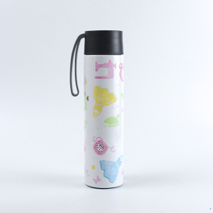  12oz/350ml Smart Double Wall Stainless Steel Vacuum Insulated Water Bottle Travle Cup With Strip