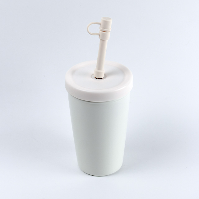 12oz Double Wall Stainless Steel Wholesale Custom Logo Coffee Tumbler With Lid And Straw