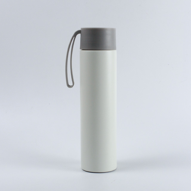  12oz/350ml Smart Double Wall Stainless Steel Vacuum Insulated Water Bottle Travle Cup With Strip