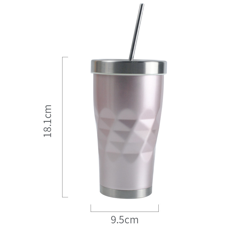 20oz Electroplating paint Double Wall Stainless Steel Insulation Tumbler Sport Car Travel Drink Bottle With Lid And Straw 