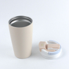 12oz Double Wall 18/8 Stainless Steel Coffee Mug With Double Drinking Lid