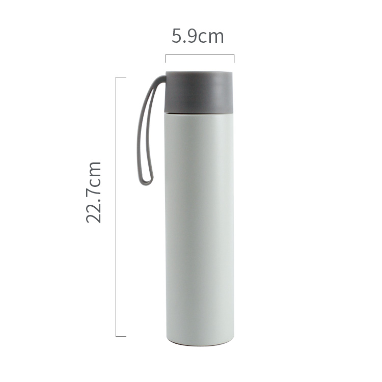 12oz/350ml Smart Double Wall Stainless Steel Vacuum Insulated Water Bottle Travle Cup With Strip